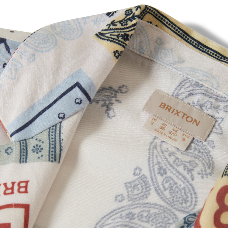 Brixton Brixton Silky S/S Bowling Button Down (Womens) | Multi Color Bandana