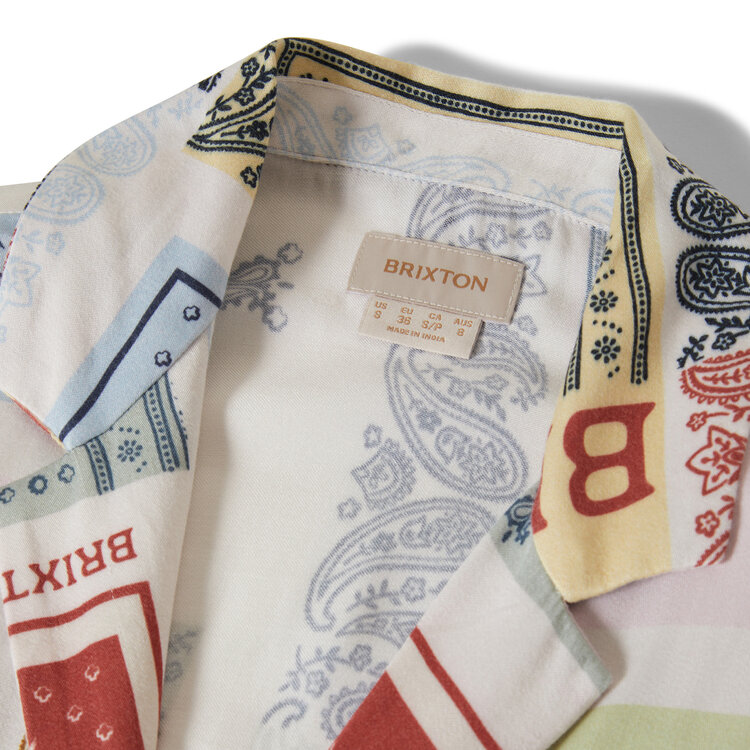 Brixton Brixton Silky S/S Bowling Button Down (Womens) | Multi Color Bandana