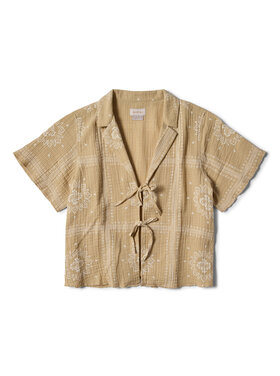 Brixton Brixton Wandering Tie Top (Womens) | Pale Khaki Bandana