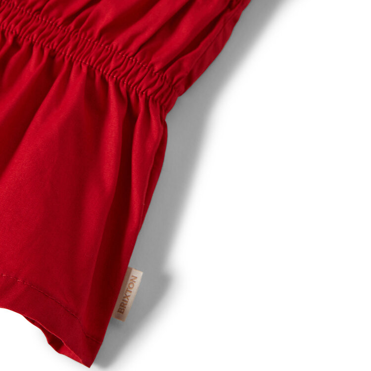 Brixton Brixton Eden Smocked Top (Womens) | Crimson