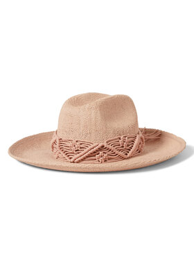 Brixton Brixton Matteo Straw Hat (Womens) | Soft Pink