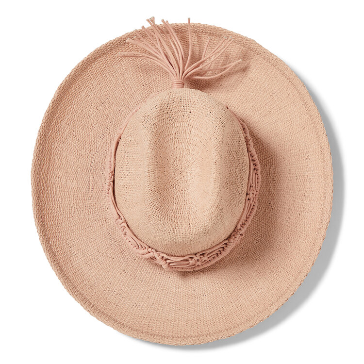 Brixton Brixton Matteo Straw Hat (Womens) | Soft Pink