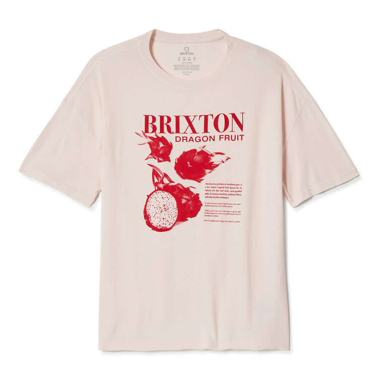Brixton Brixton Dragon Fruit Oversized Bf Tee (Womens) | Pink Sorbet