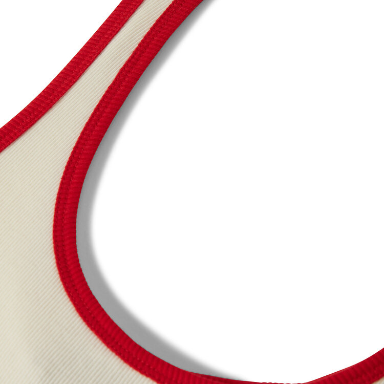 Brixton Brixton Ringer Organic A-Tank (Womens) | Off White/Crimson