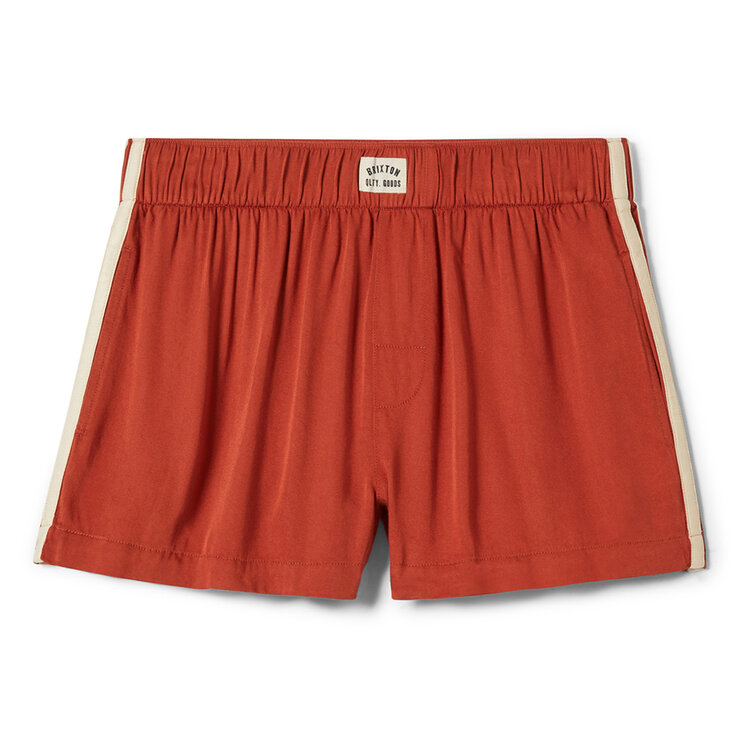 Brixton Brixton Silky Boxer Short (Womens) | Burnt Brick