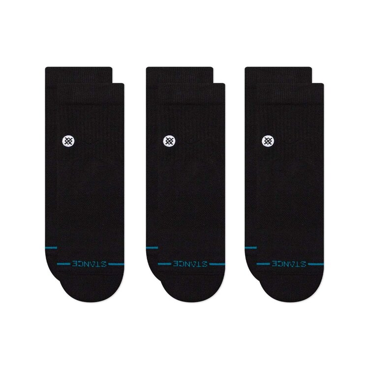 STANCE Stance Stp Icon Quarter-3Pk (Unisex) | Black