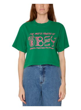 Obey Obey Mystic Powers Of Obey Crop Tee (Womens) | Green Tambourine