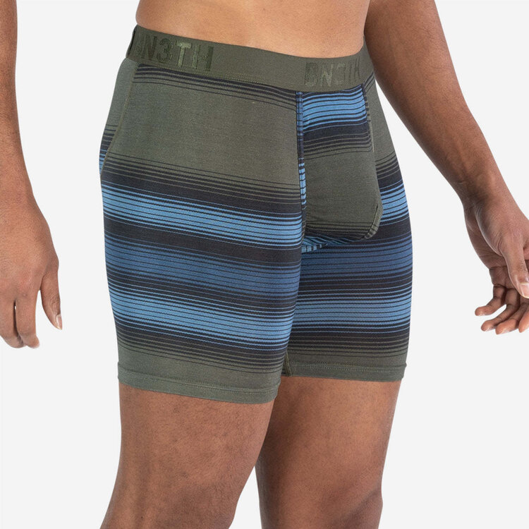 BN3TH Bn3Th Classic Icon Boxer Brief Print | Rhythm Stripe-Moss
