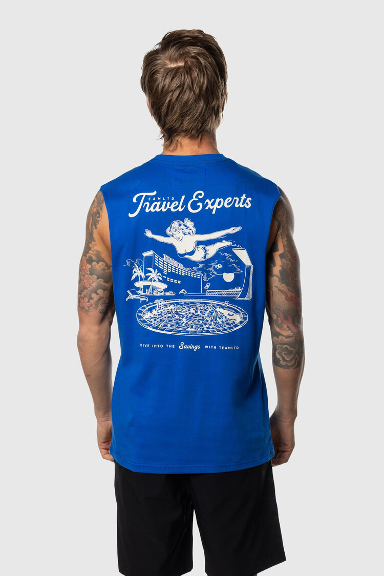 TEAMLTD TEAMLTD Travel Experts Aussie Tank (Mens) | Blue