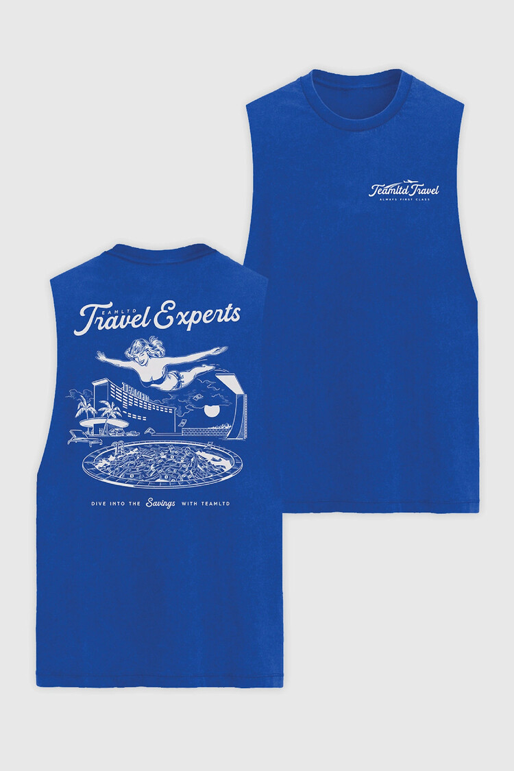 TEAMLTD TEAMLTD Travel Experts Aussie Tank (Mens) | Blue