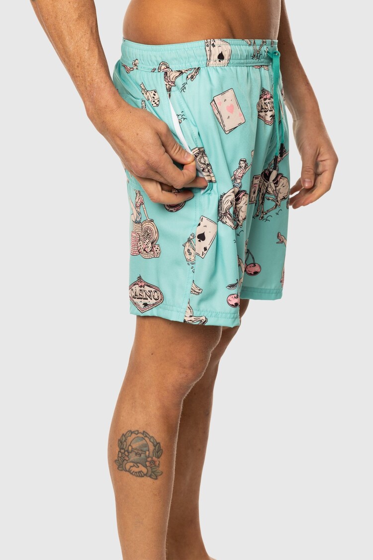 TEAMLTD TEAMLTD Swim Short (Mens) | Teal Cowboy Casino