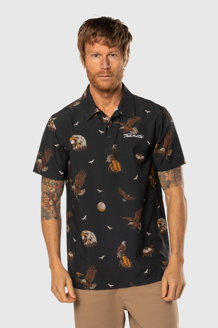 TEAMLTD TEAMLTD Par-Tee Polo (Mens) | Black Eagle