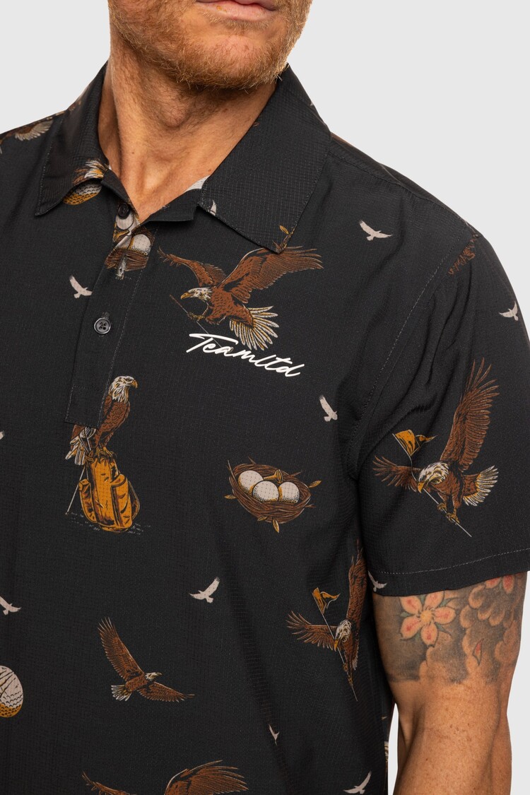 TEAMLTD TEAMLTD Par-Tee Polo (Mens) | Black Eagle