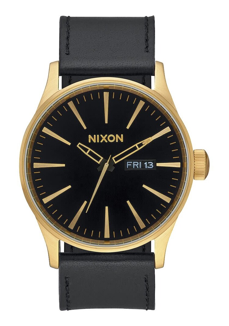 Nixon Nixon Sentry Leather | Gold/Black