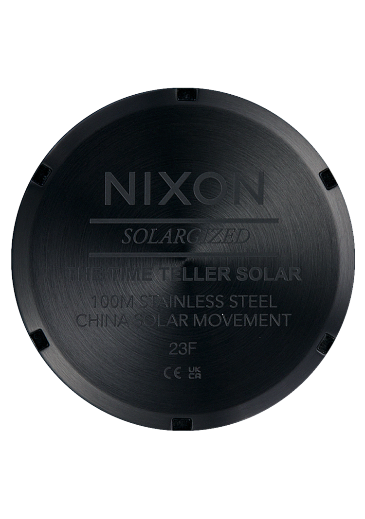 Nixon Nixon Time Teller Solar | All Black/White