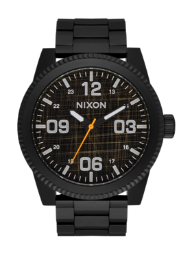 Nixon Nixon Corporal Stainless Steel | Super Black/Black Top
