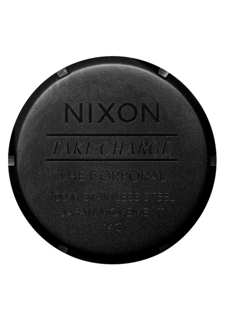 Nixon Nixon Corporal Stainless Steel | Super Black/Black Top