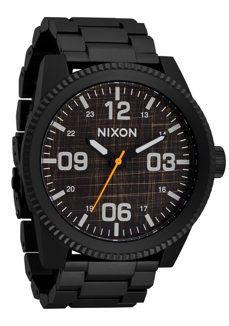 Nixon Nixon Corporal Stainless Steel | Super Black/Black Top