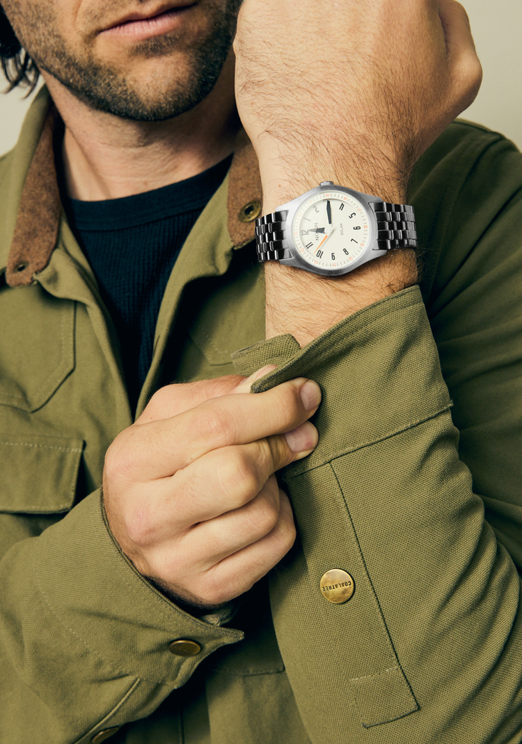 Nixon Nixon Echo 38 | Silver/Cloud Dancer