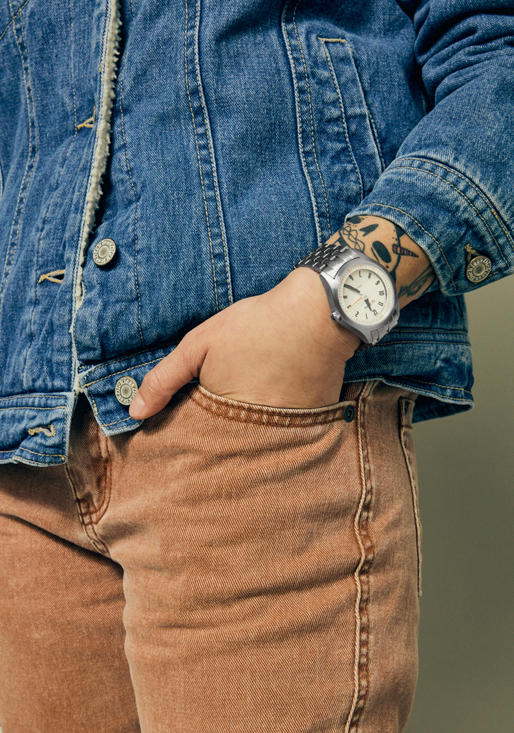 Nixon Nixon Echo 38 | Silver/Cloud Dancer