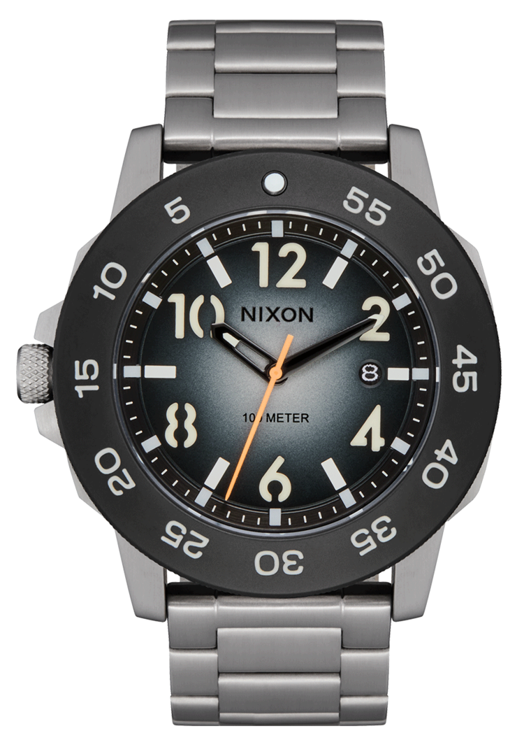 Nixon Nixon Smyth 44 | Silver/Tunnel Black Ombre