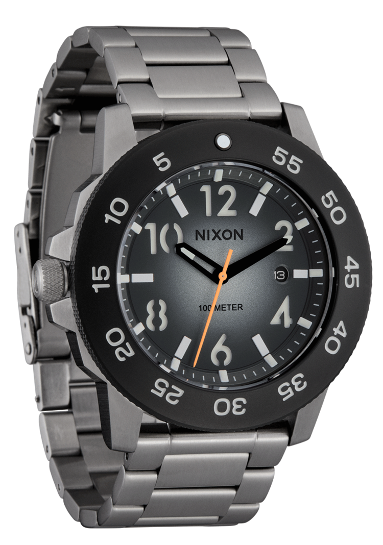 Nixon Nixon Smyth 44 | Silver/Tunnel Black Ombre