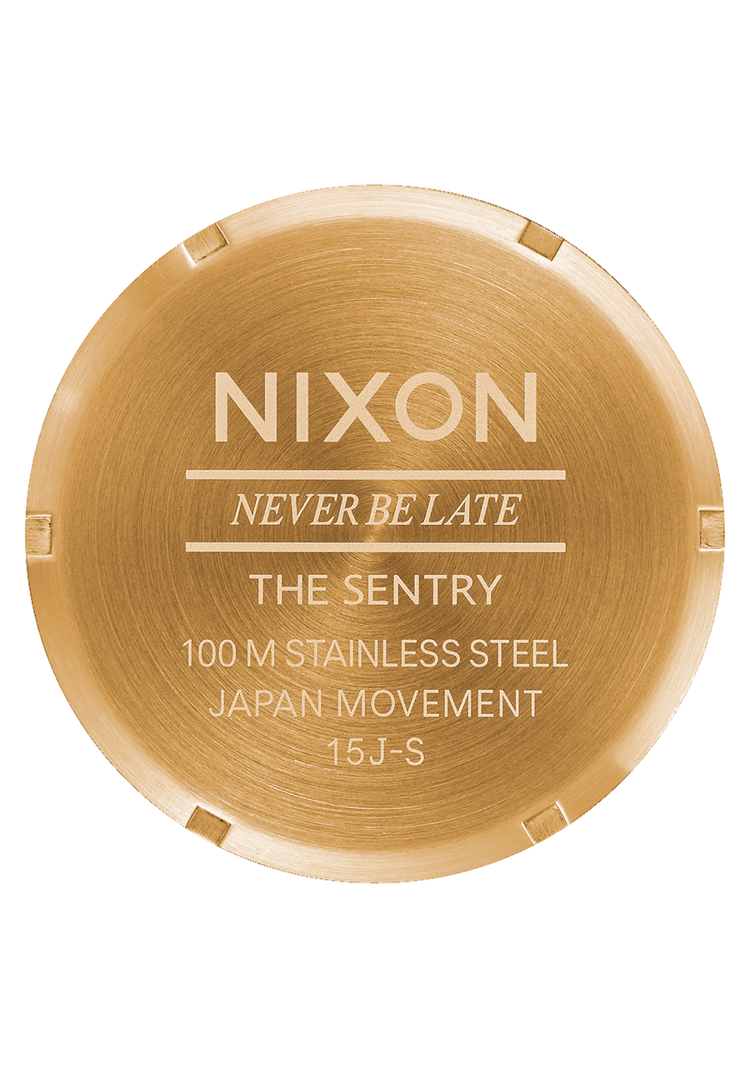 Nixon Nixon Sentry Leather | Gold/Black