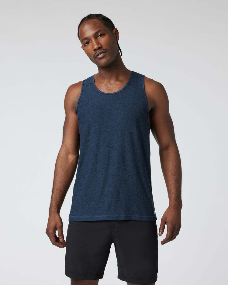 Vuori Vuori Strato Tech Tank (Mens) | Navy Heather