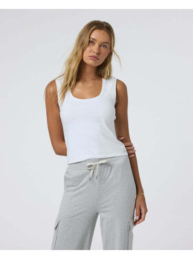 Vuori Vuori Halo Essential Scoop Tank (Womens) | White