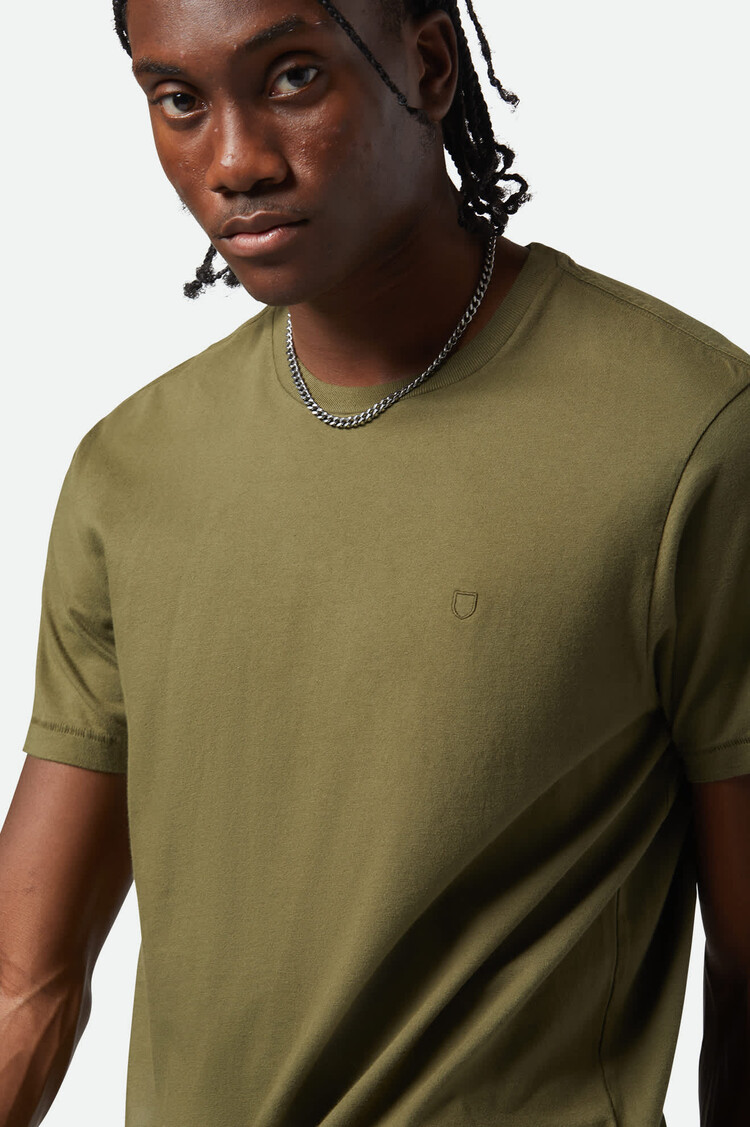 Brixton Brixton Vintage Reserve S/S Tee (Mens) | Ivy Green Sol Wash