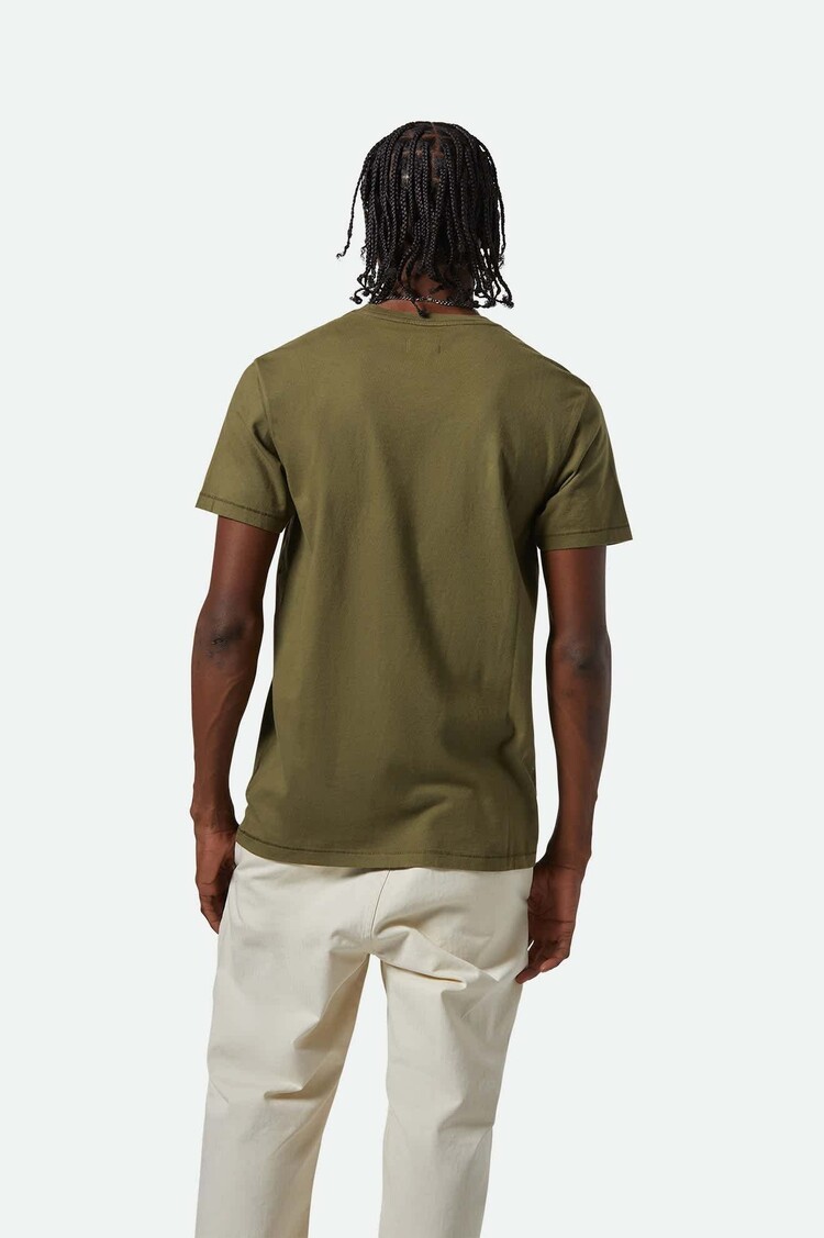 Brixton Brixton Vintage Reserve S/S Tee (Mens) | Ivy Green Sol Wash