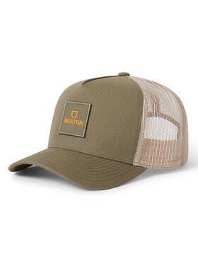 Brixton Brixton Alpha Block X C Mp Mesh Cap (Mens) | Ivy Green/Sand