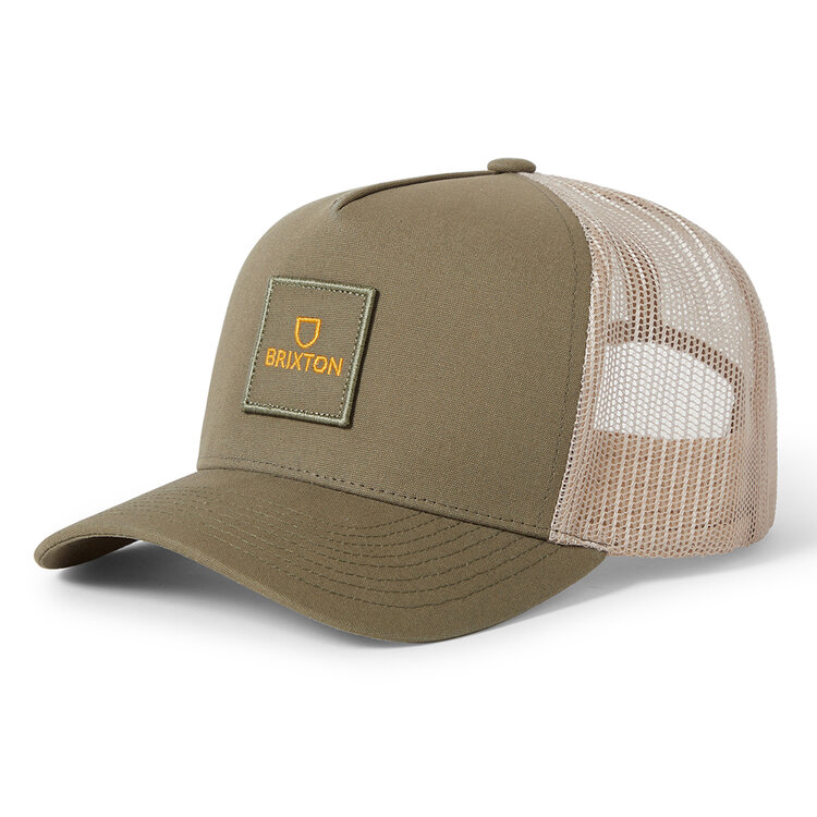Brixton Brixton Alpha Block X C Mp Mesh Cap (Mens) | Ivy Green/Sand