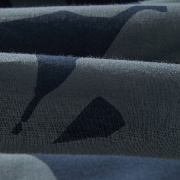 Brixton Brixton Charter Print S/S Wvn (Mens) | Washed Navy/ Azure Blue Floral