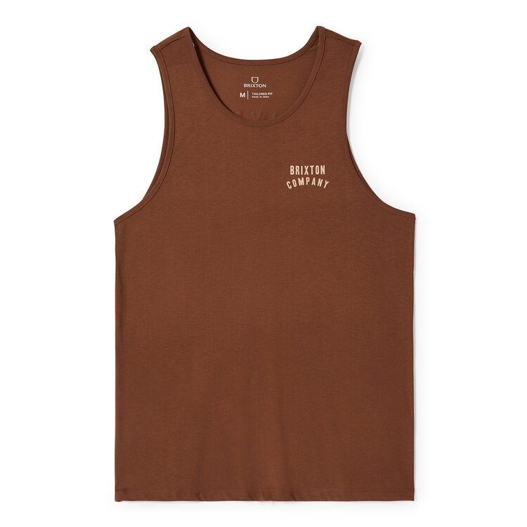 Brixton Brixton Woodburn Tank Top (Mens) | Pinecone Brown/Hazelnut