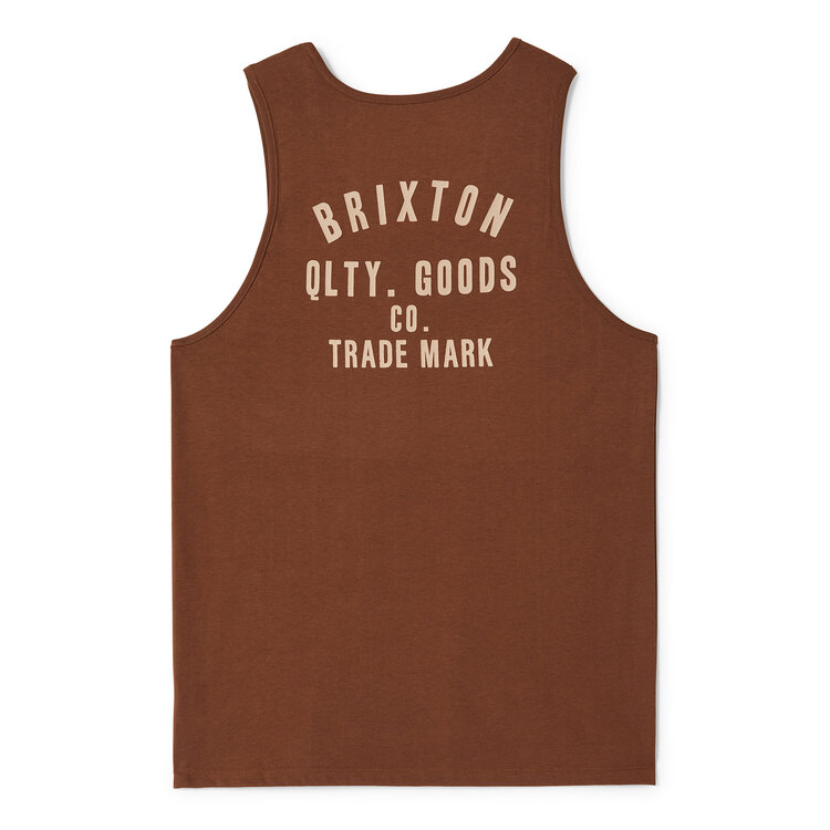 Brixton Brixton Woodburn Tank Top (Mens) | Pinecone Brown/Hazelnut