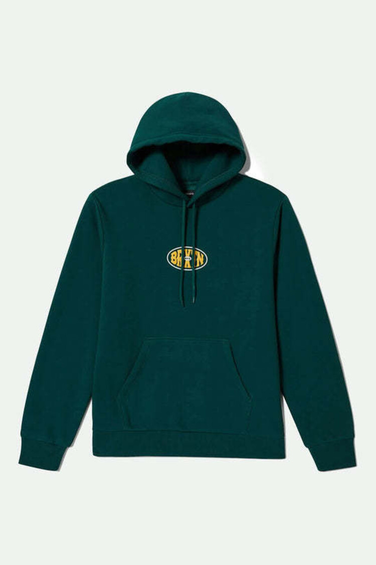 Brixton Brixton Largo Hoodie (Mens) | Deep Emerald