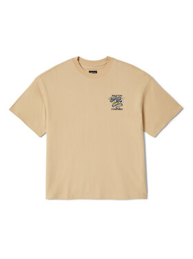 Brixton Brixton Live Free Hw Relaxed Tee (Mens) | Cream Classic Wash