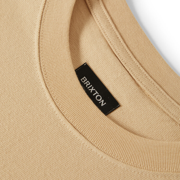 Brixton Brixton Live Free Hw Relaxed Tee (Mens) | Cream Classic Wash
