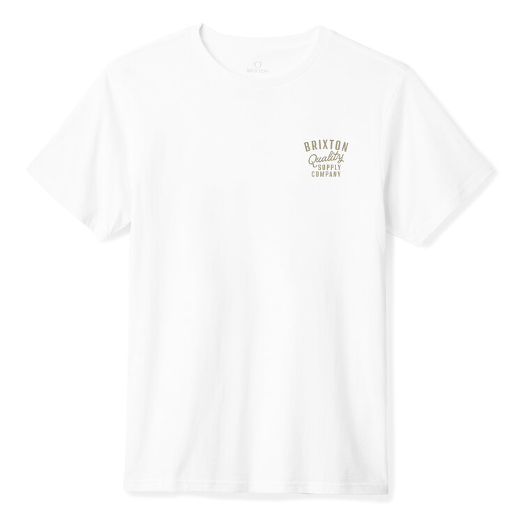 Brixton Brixton Hubal S/S Tlrt (Mens) | White/Sand