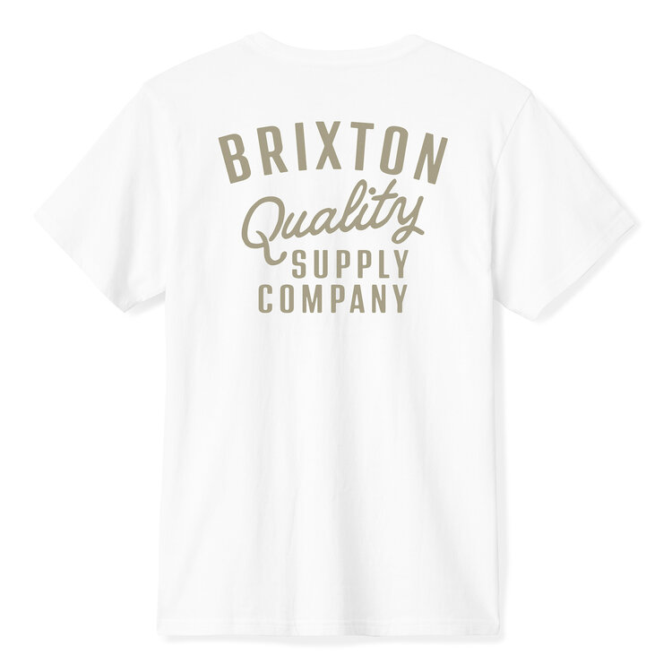 Brixton Brixton Hubal S/S Tlrt (Mens) | White/Sand