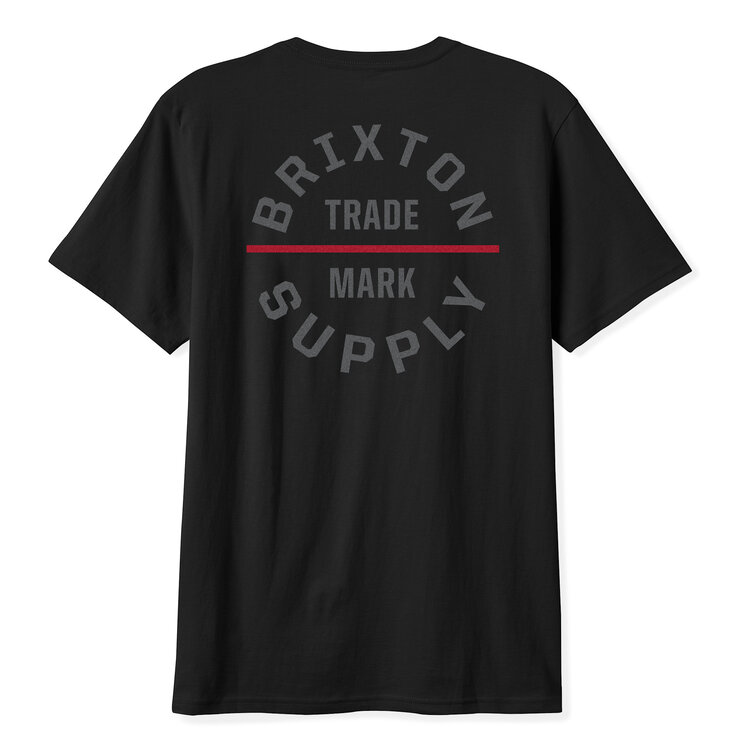 Brixton Brixton Oath V S/S Stt (Mens) | Black/Charcoal/Dark Red