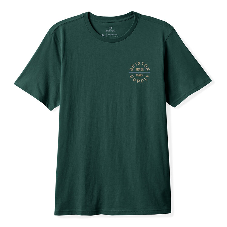 Brixton Brixton Oath V S/S Stt (Mens) | Deep Emerald/Sand/Slate