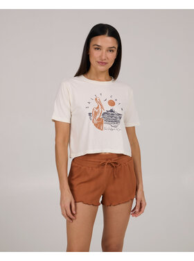 Salty Crew Salty Crew Ashore Crop Tee (Womens) | Off White
