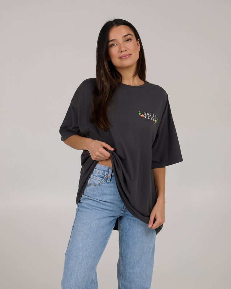 Salty Crew Salty Crew Hopper Cover Up Tee (Womens) | Charcoal