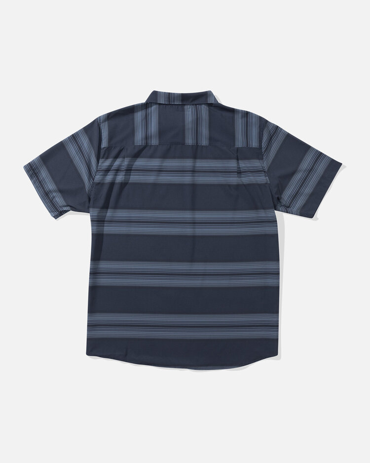 Salty Crew Salty Crew Sundown Perf Ss Tech Polo (Mens) | Navy