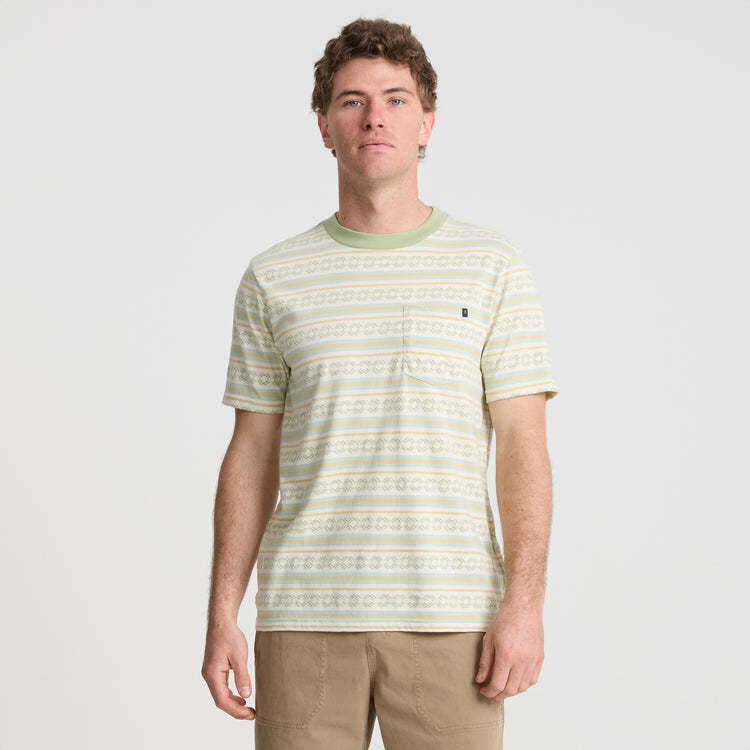Roark Roark Journey Jacquard Crew (Mens) | Seafoam