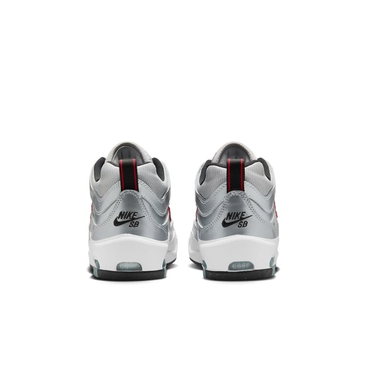 Nike SB Nike Air Max Ishod Premium (Mens) | Metallic Silver/Varsity Red