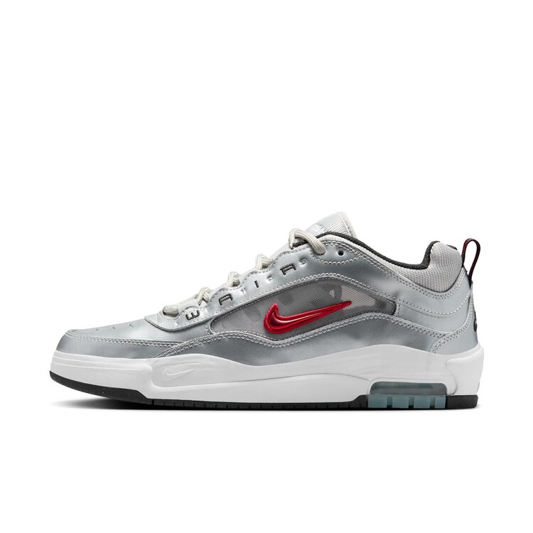 Nike SB Nike Air Max Ishod Premium (Mens) | Metallic Silver/Varsity Red