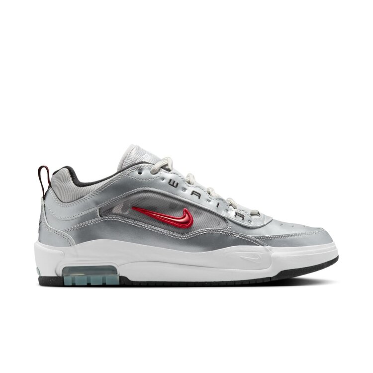 Nike SB Nike Air Max Ishod Premium (Mens) | Metallic Silver/Varsity Red